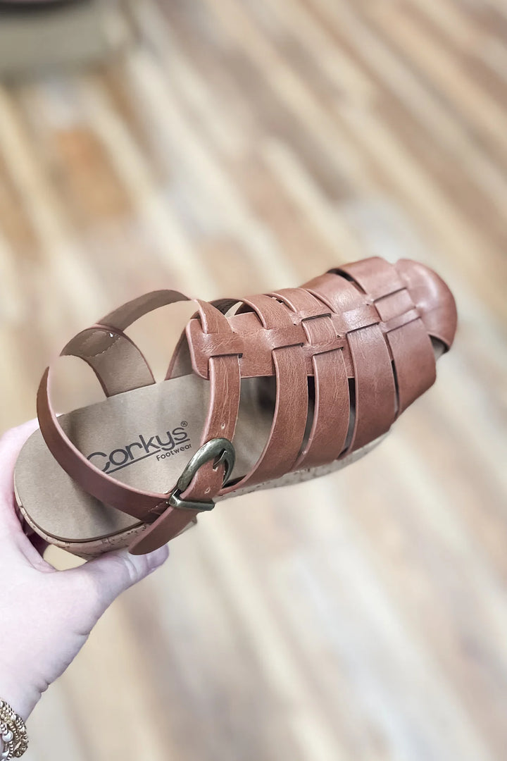 Fishin For A Compliment Block Heel Platform Sandal