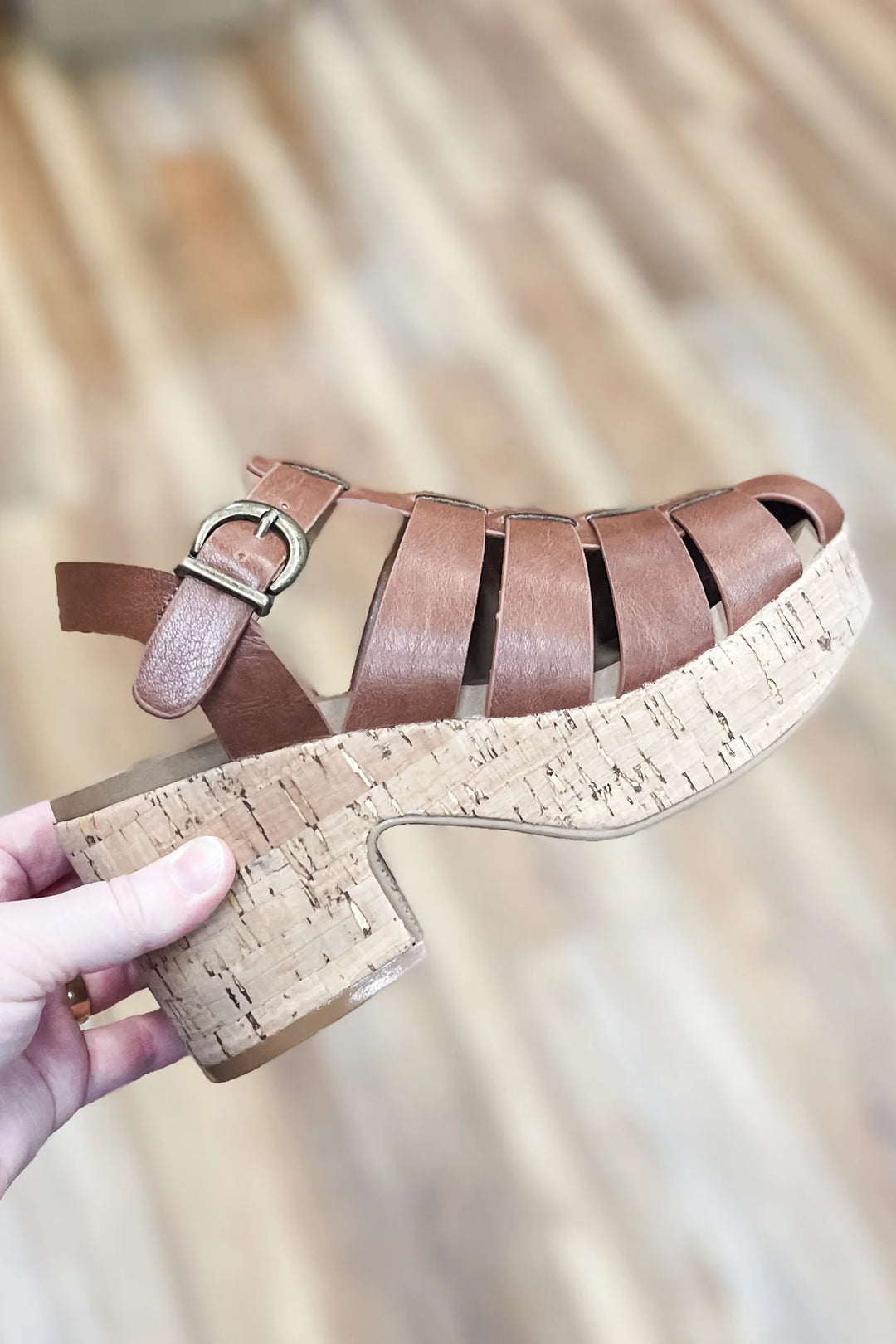 Fishin For A Compliment Block Heel Platform Sandal