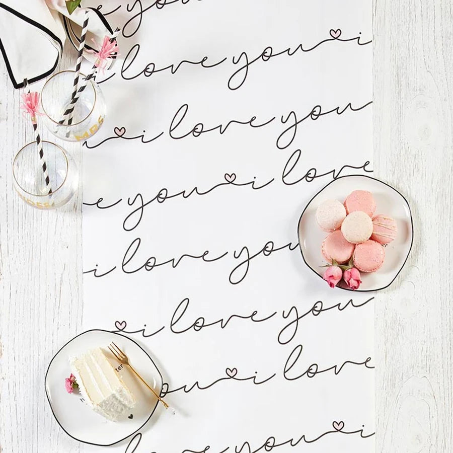Wedding Table Runner- Love You