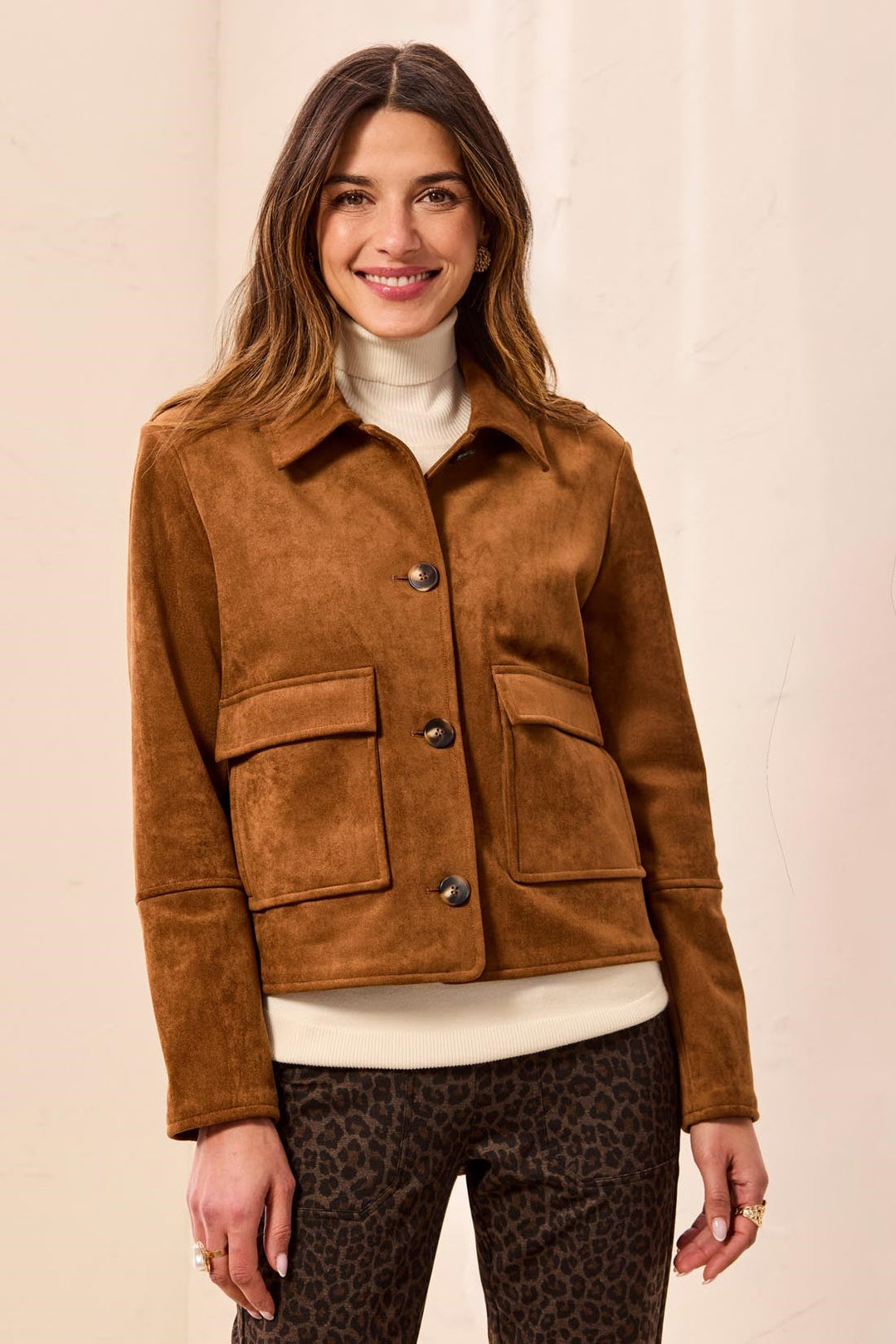 Long Sleeve Button Front Jacket