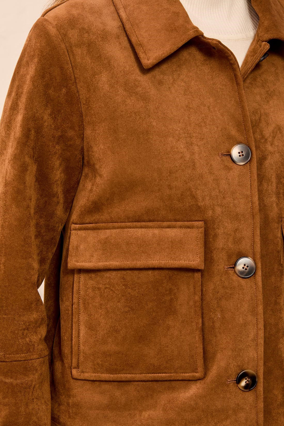Long Sleeve Button Front Jacket