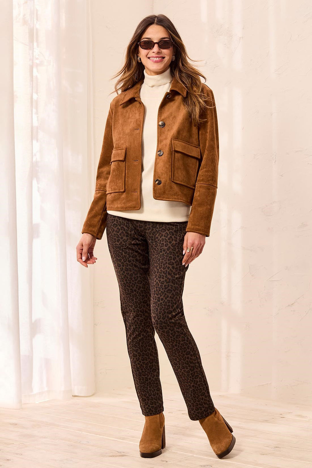 Long Sleeve Button Front Jacket