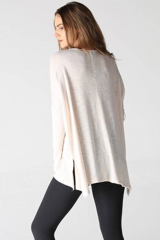 light knit tunic top