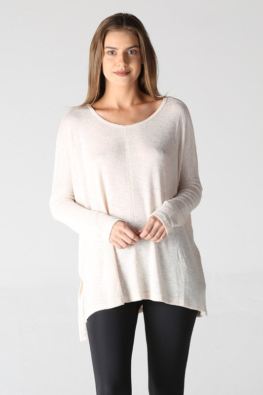 light knit tunic top