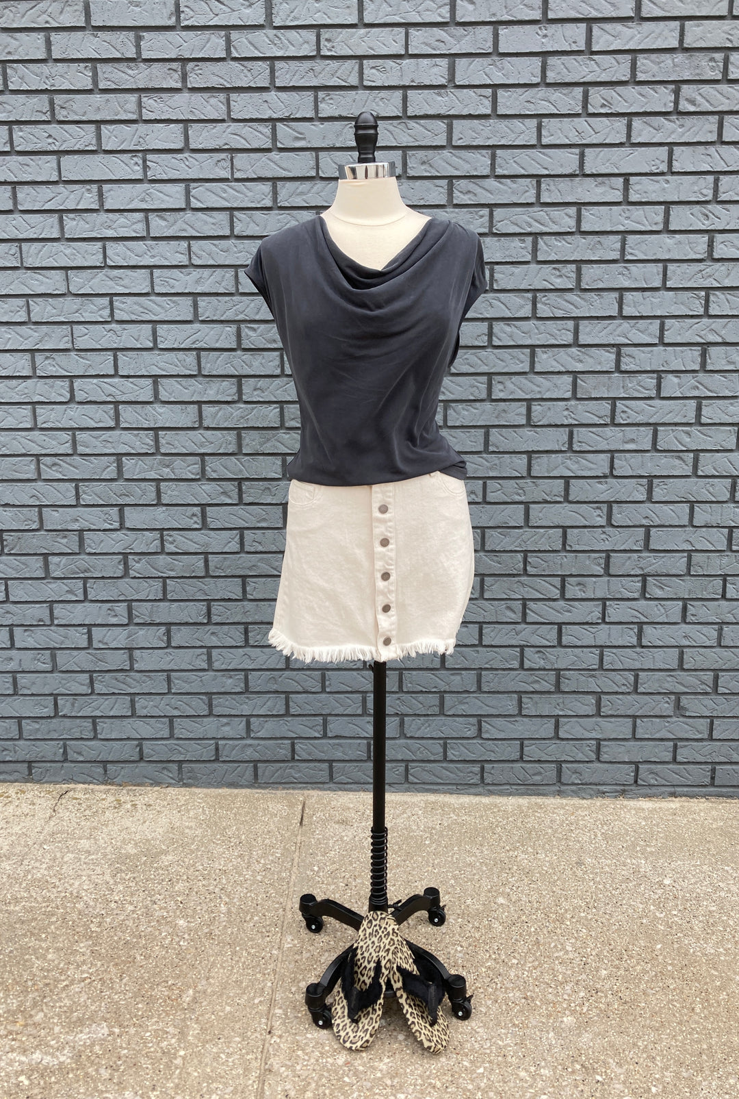 cowl neck dolman top