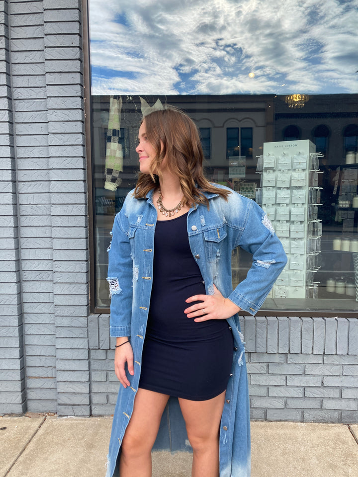 v-neck/scoop neck dress