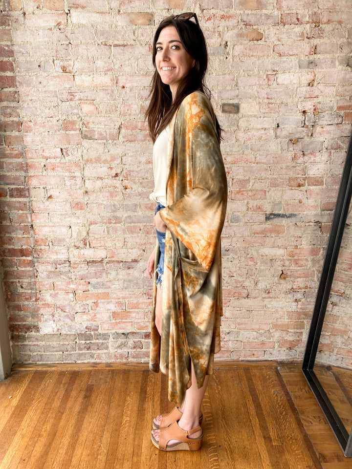 Ocotillo Raven Long Poncho Cape