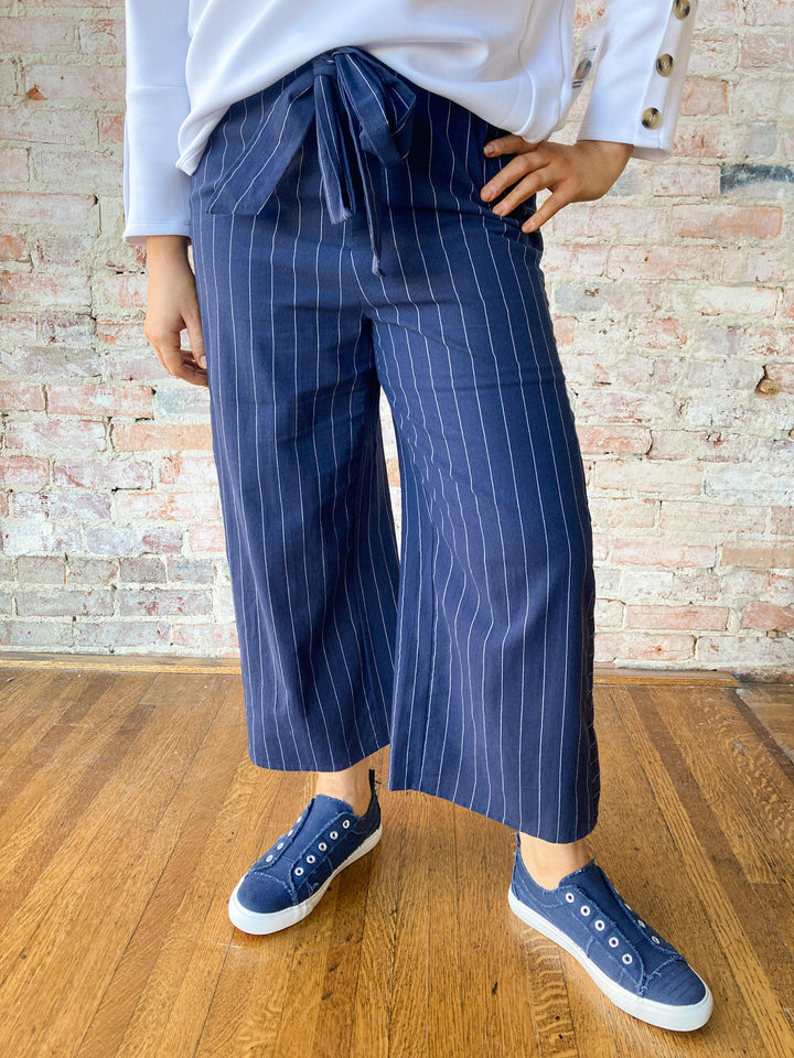 stripe linen pant
