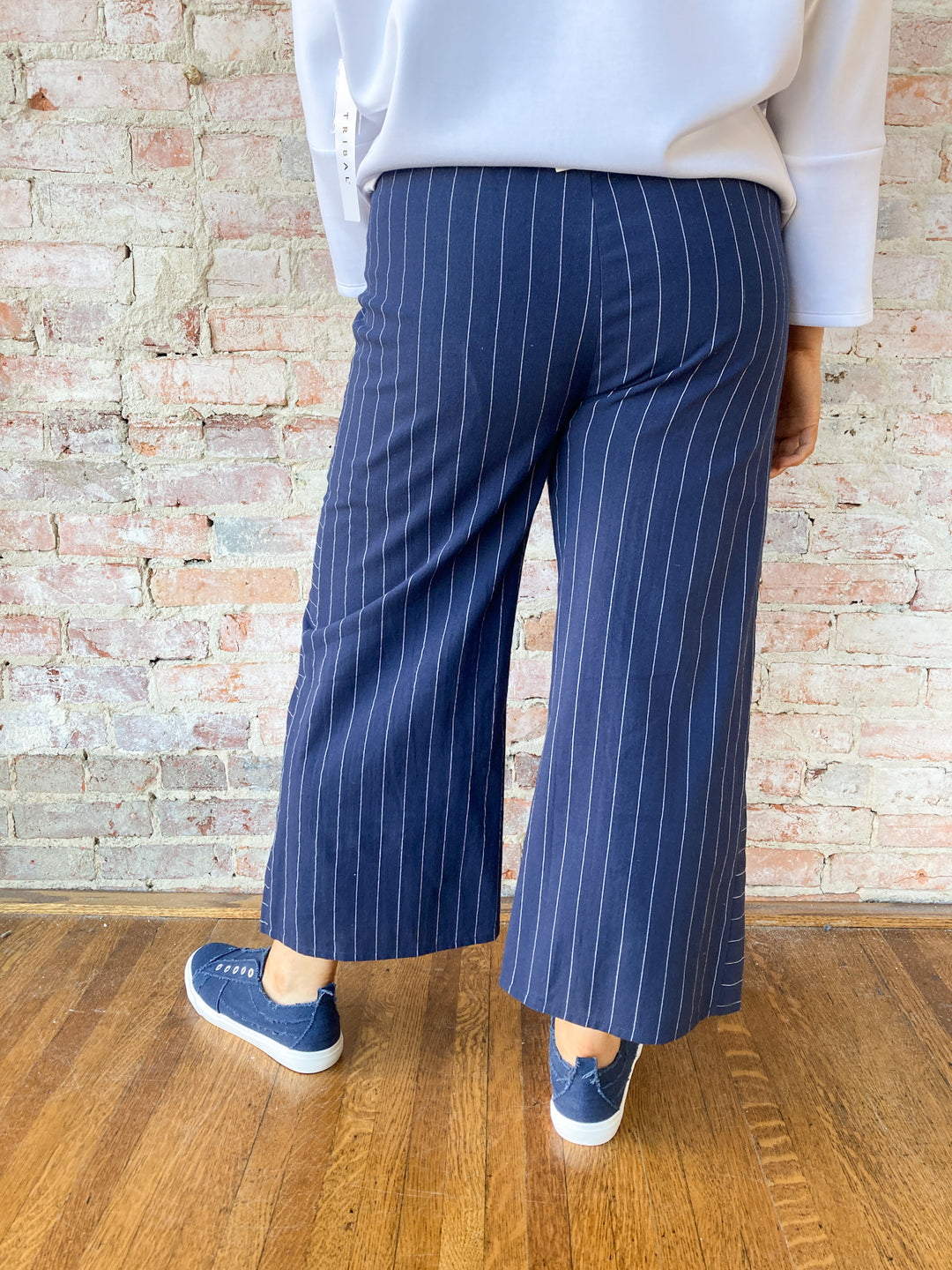 stripe linen pant