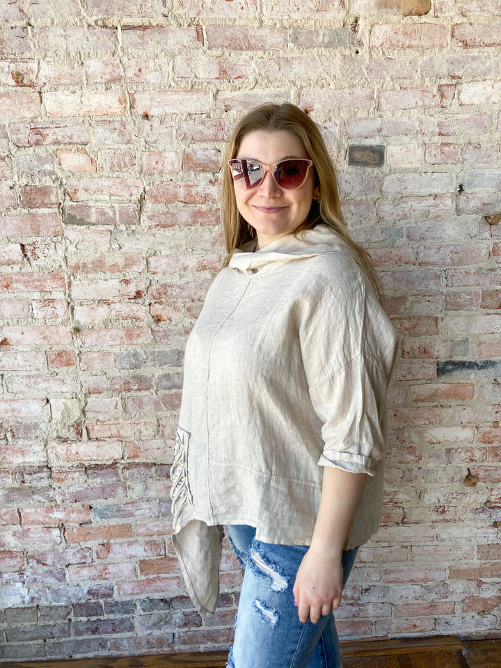 sparkle crop shirt