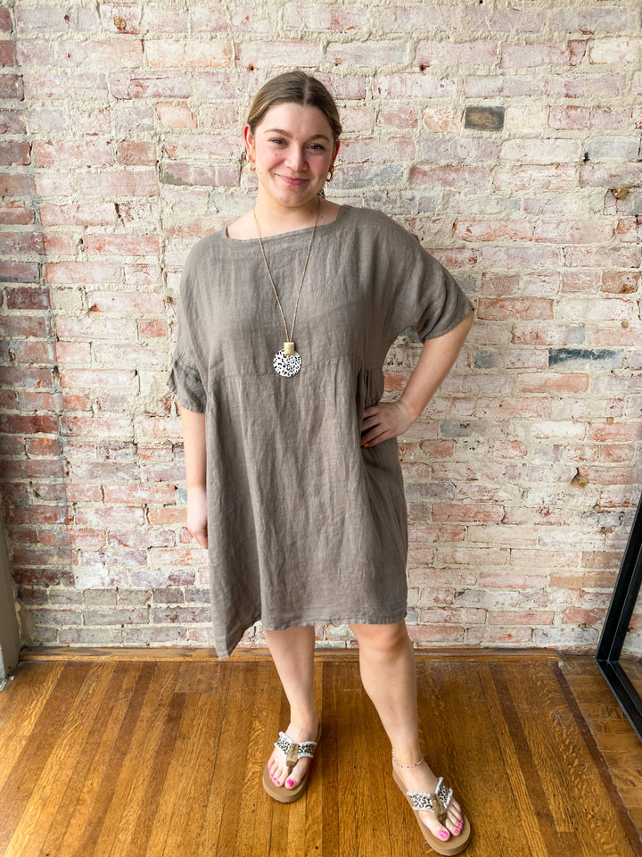 linen babydoll dress