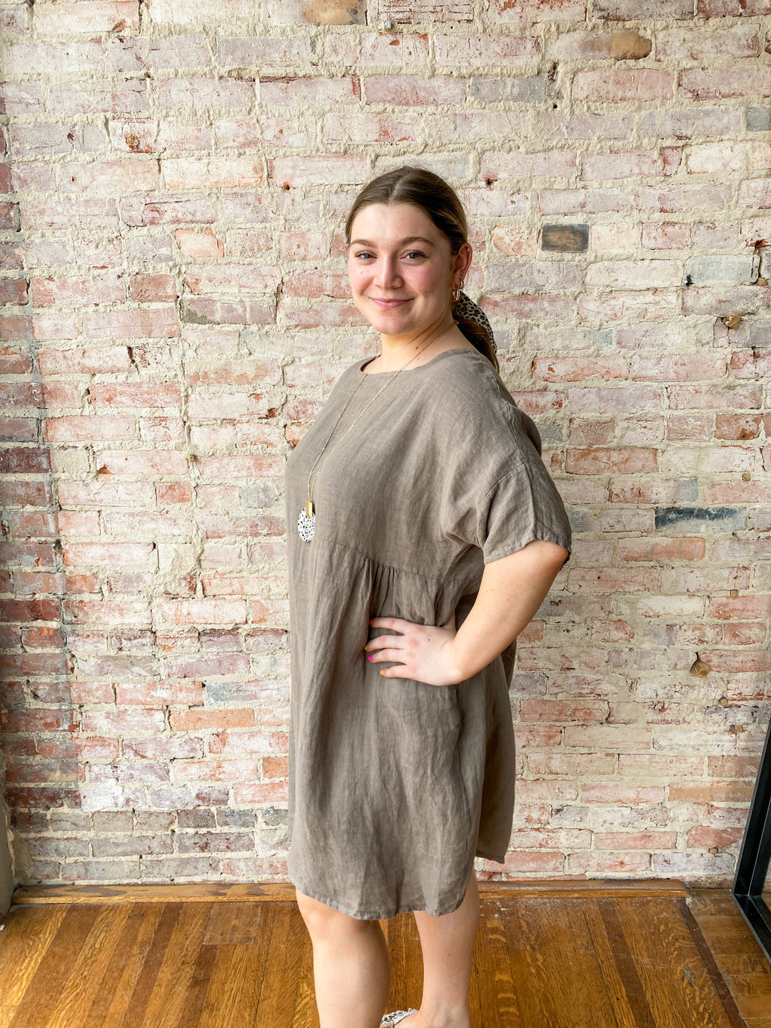 linen babydoll dress