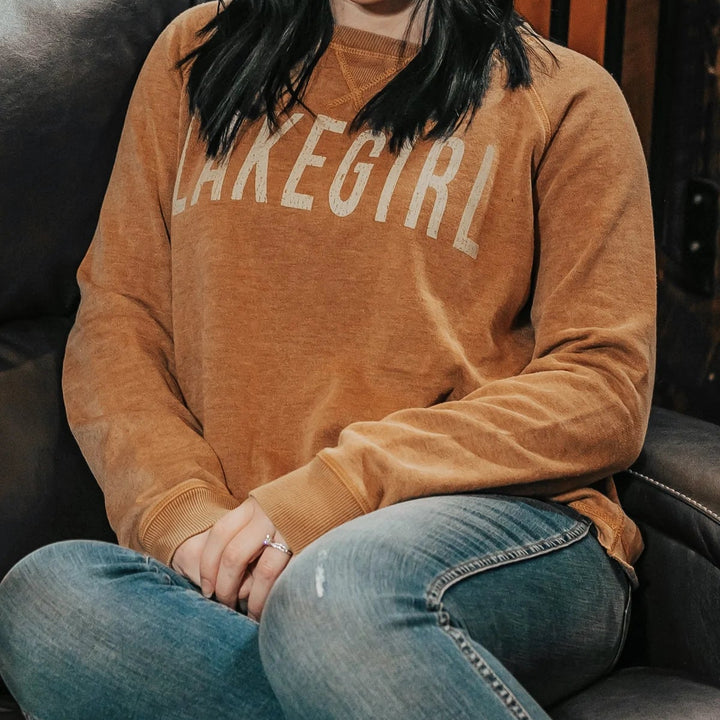 Raw Edge Fleece Crew Neck