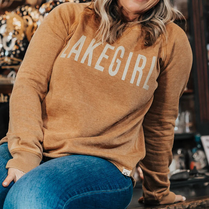 Raw Edge Fleece Crew Neck