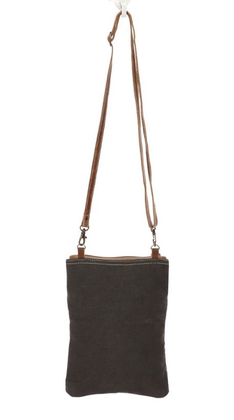 LEAF PATTERN SMALL CROSS BODY BAG
