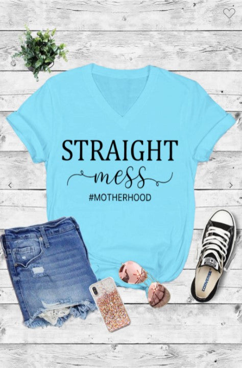 straight mess tee